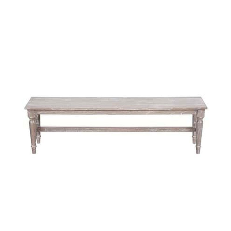 Jules White Wash Dining Bench by Jeffan | Benches | Modishstore - 5