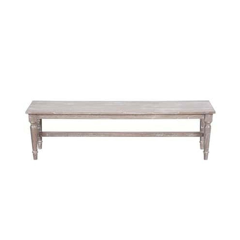 Jules White Wash Dining Bench by Jeffan | Benches | Modishstore - 5