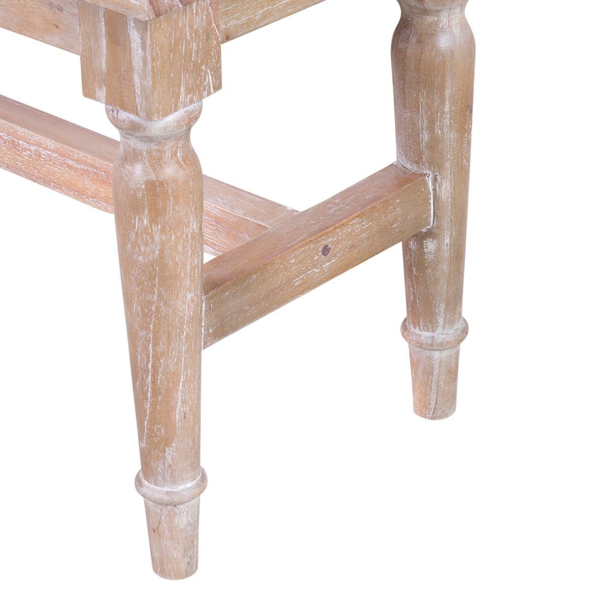 Jules White Wash Dining Bench by Jeffan | Benches | Modishstore - 4