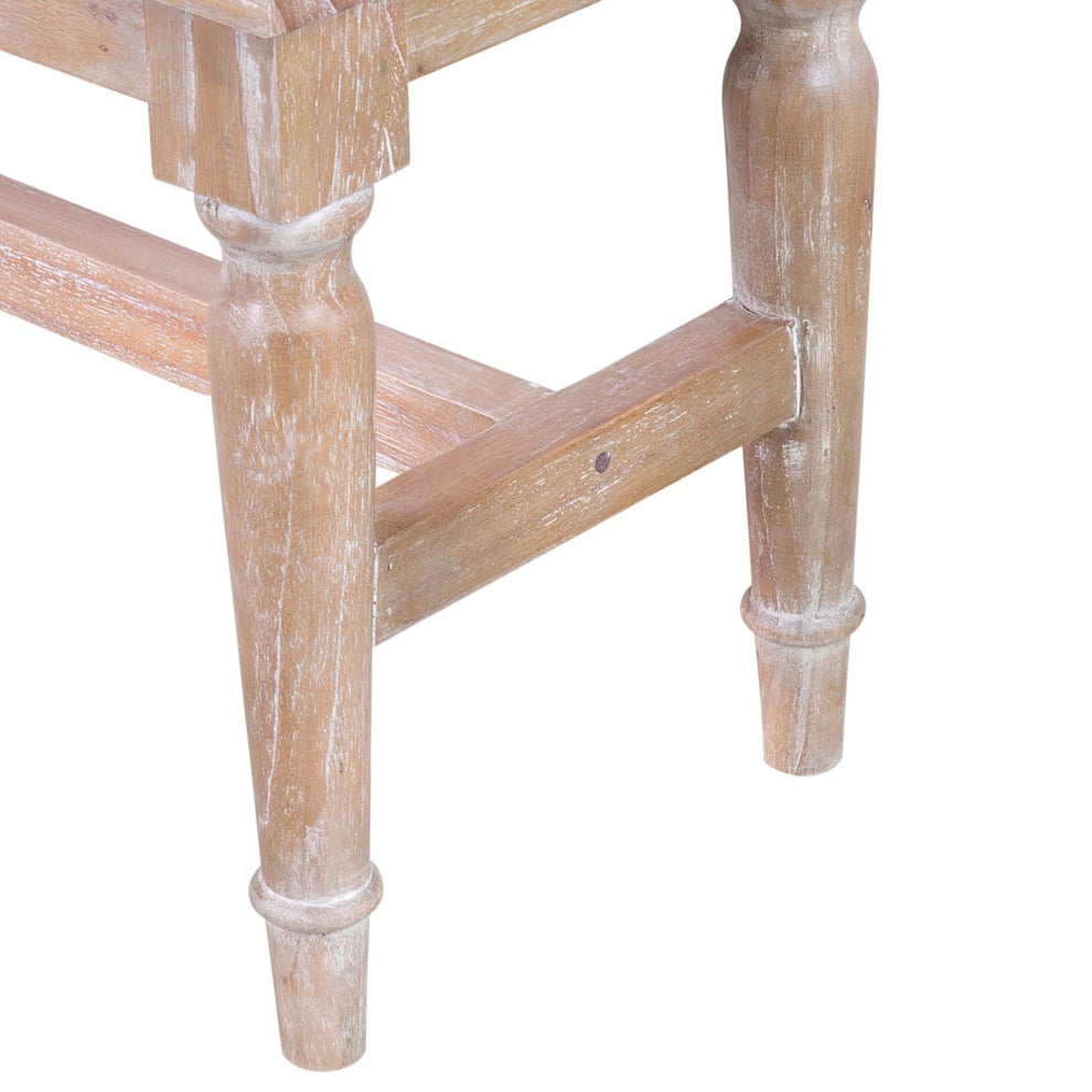 Jules White Wash Dining Bench by Jeffan | Benches | Modishstore - 4