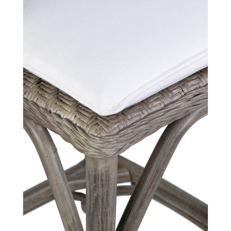 Maples Rattan Barstool - Vintage Grey by Jeffan | Bar Stools | Modishstore - 4