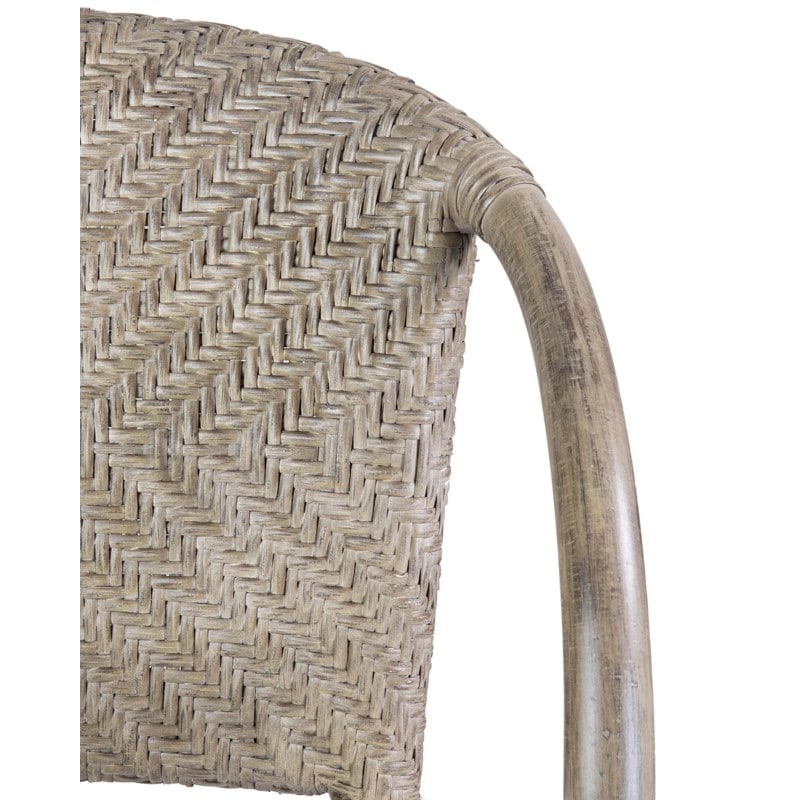 Maples Rattan Barstool - Vintage Grey by Jeffan | Bar Stools | Modishstore - 6