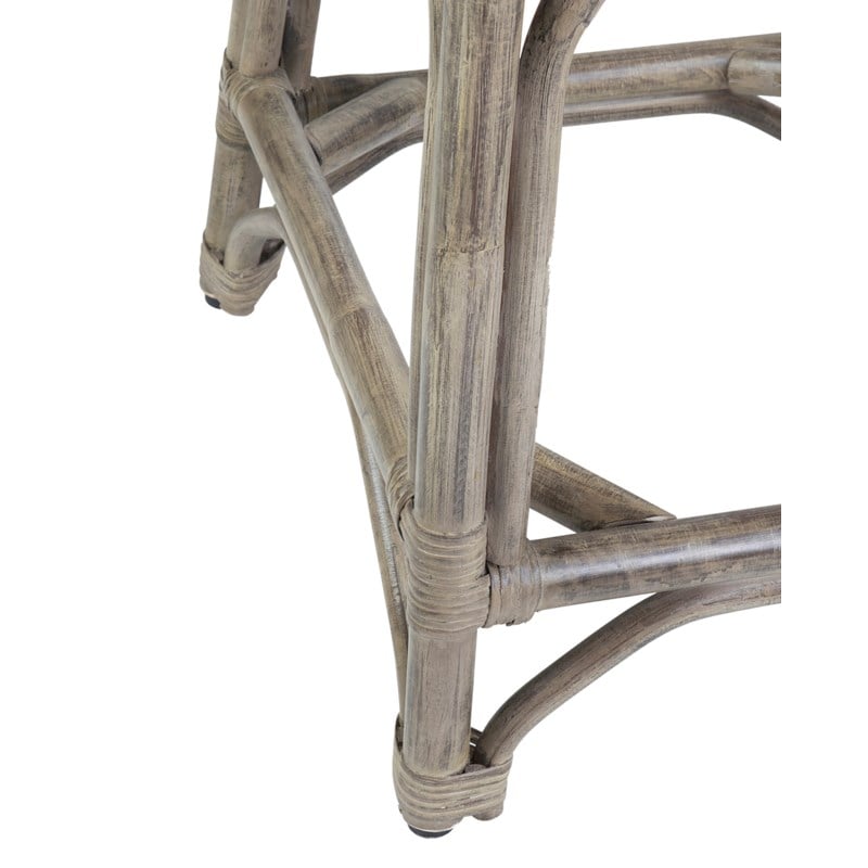 Maples Rattan Barstool - Vintage Grey by Jeffan | Bar Stools | Modishstore - 7