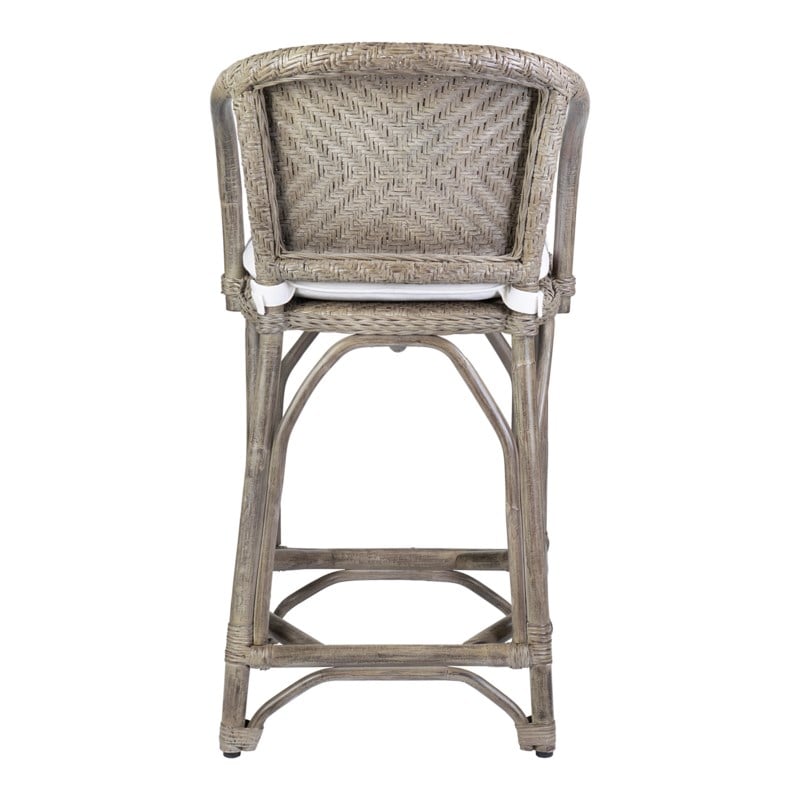 Maples Rattan Counterstool - Vintage Grey by Jeffan | Counter Stools | Modishstore - 3