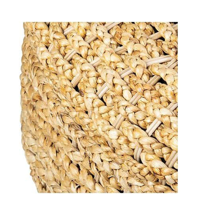 Easton round storage waterhyacinth ottoman by Jeffan | Ottomans | Modishstore - 2