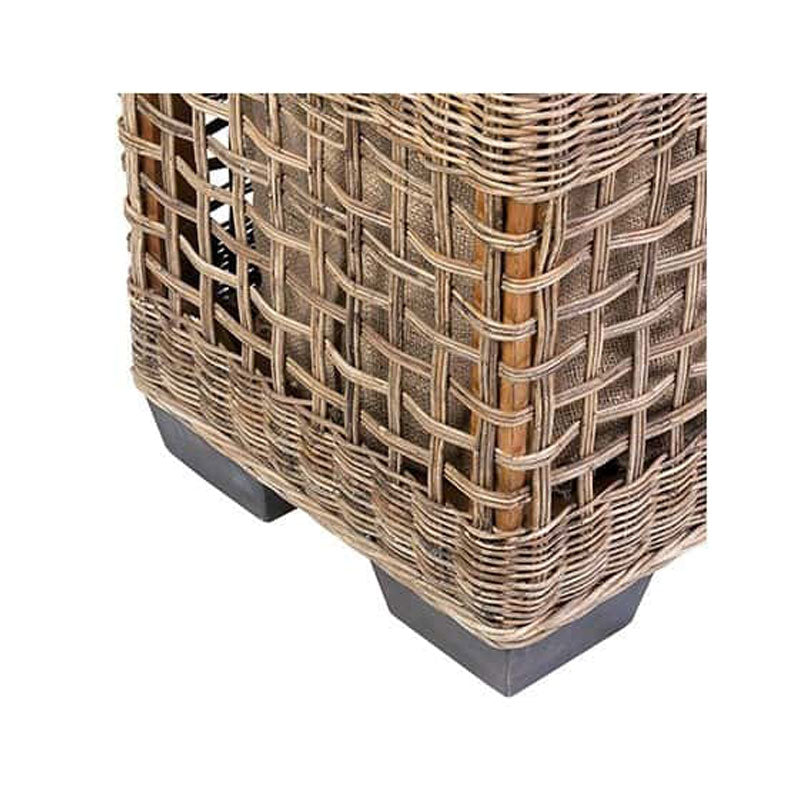 Milton Rattan Bench with shoe storage by Jeffan | Bins, Baskets & Buckets | Modishstore - 5