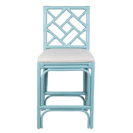 Hampton Chippendale Rattan Counter Stool by Jeffan | Counter Stools | Modishstore - 10