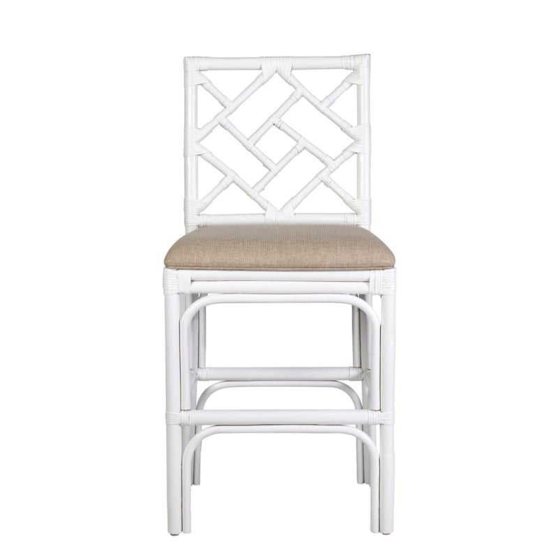 Hampton Chippendale Rattan Counter Stool by Jeffan | Counter Stools | Modishstore - 17