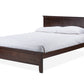 baxton studio spuma cappuccino wood contemporary full size bed | Modish Furniture Store-2