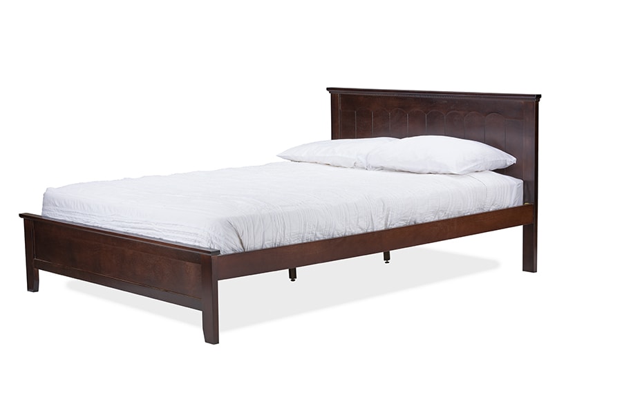 baxton studio schiuma cappuccino wood contemporary twin size bed | Modish Furniture Store-2
