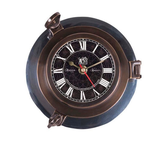 Porthole Clock - Aluminum by Authentic Models | Clocks | Modishstore
