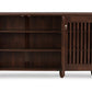 baxton studio fernanda modern and contemporary 3 door oak brown wooden entryway shoes storage wide cabinet | Modish Furniture Store-2