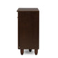 baxton studio fernanda modern and contemporary 3 door oak brown wooden entryway shoes storage wide cabinet | Modish Furniture Store-9