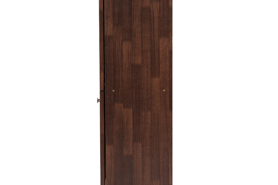 baxton studio fernanda modern and contemporary 4 door oak brown wooden entryway shoes storage tall cabinet | Modish Furniture Store-7