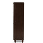 baxton studio fernanda modern and contemporary 4 door oak brown wooden entryway shoes storage tall cabinet | Modish Furniture Store-15