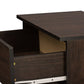 baxton studio felda dark brown modern shoe cabinet with 2 doors and drawer | Modish Furniture Store-6