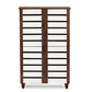 Baxton Studio Gisela Oak and White 2-tone Shoe Cabinet With 4 Door | Modishstore | Cabinets
