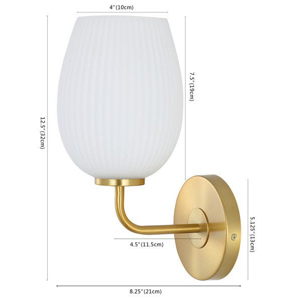 Safavieh Idina Wall Sconce - Gold | Sconces | Modishstore - 3
