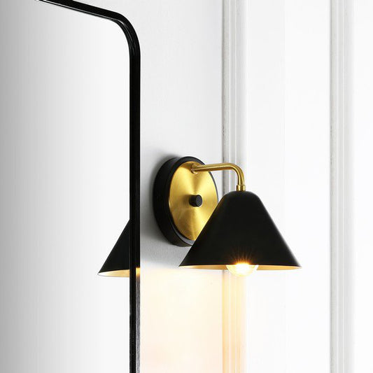 Safavieh Jynn Wall Sconce - Black | Sconces | Modishstore