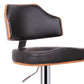 baxton studio cabell walnut and black modern bar stool | Modish Furniture Store-2
