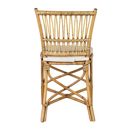 Boda Rattan Side Chair - Honey Set of 2 by Jeffan | Side Chairs | Modishstore - 3
