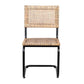 Soho Side Chair - Rattan/Iron Grey Set of 2 by Jeffan | Side Chairs | Modishstore - 2