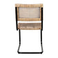 Soho Side Chair - Rattan/Iron Grey Set of 2 by Jeffan | Side Chairs | Modishstore - 3