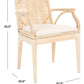 Safavieh Gianni Arm Chair - Natural White Wash | Accent Chairs | Modishstore - 6