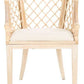 Safavieh Carlotta Arm Chair - Natural White Wash | Accent Chairs | Modishstore - 3