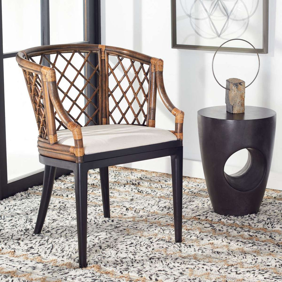 Safavieh Carlotta Arm Chair - Natural Wash | Accent Chairs | Modishstore - 4
