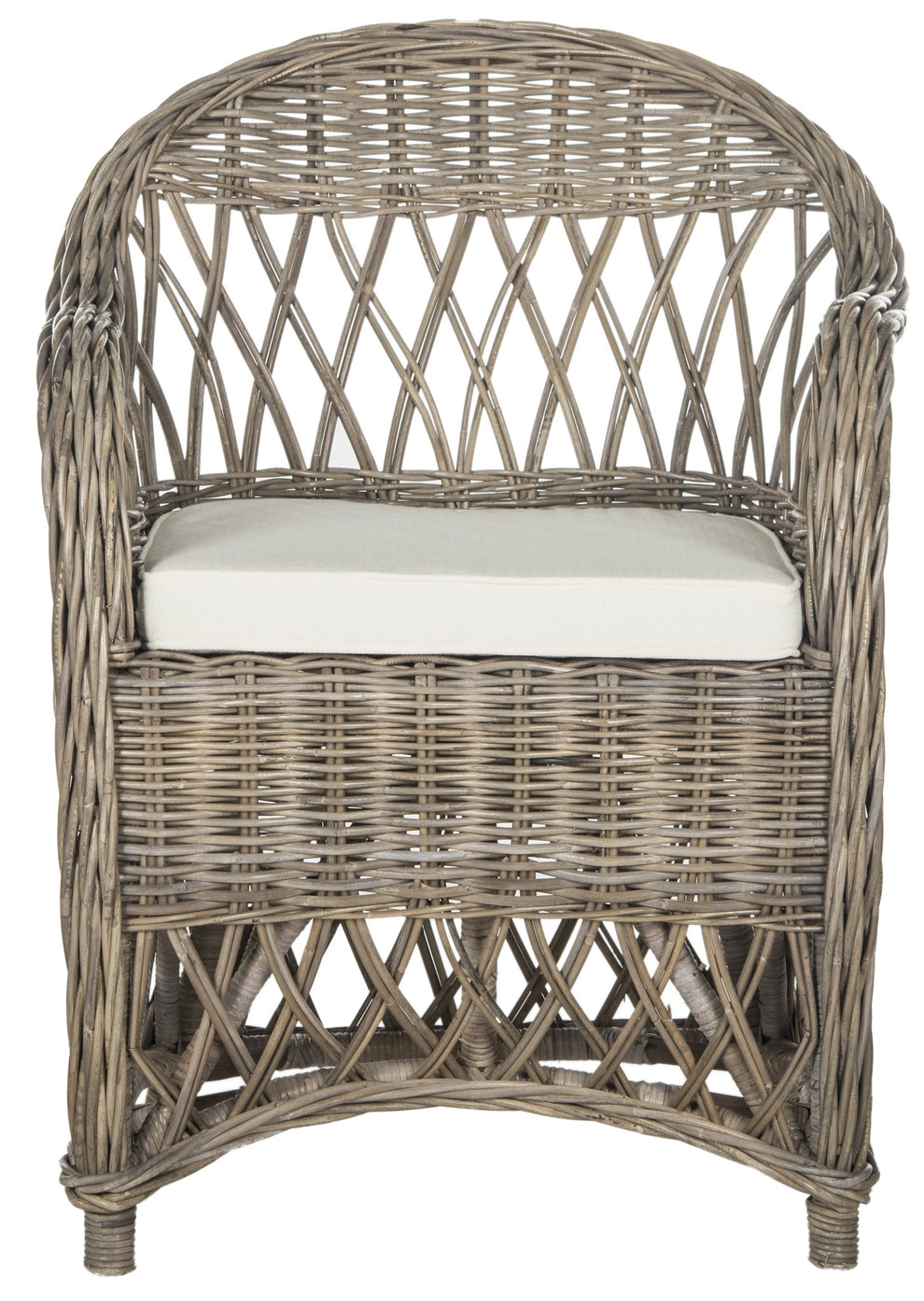 Safavieh Inez Wicker Club Chair | Armchairs | Modishstore - 4