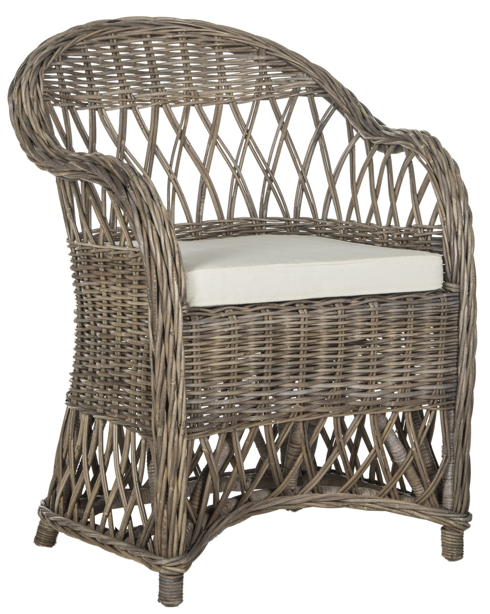 Safavieh Inez Wicker Club Chair | Armchairs | Modishstore - 2