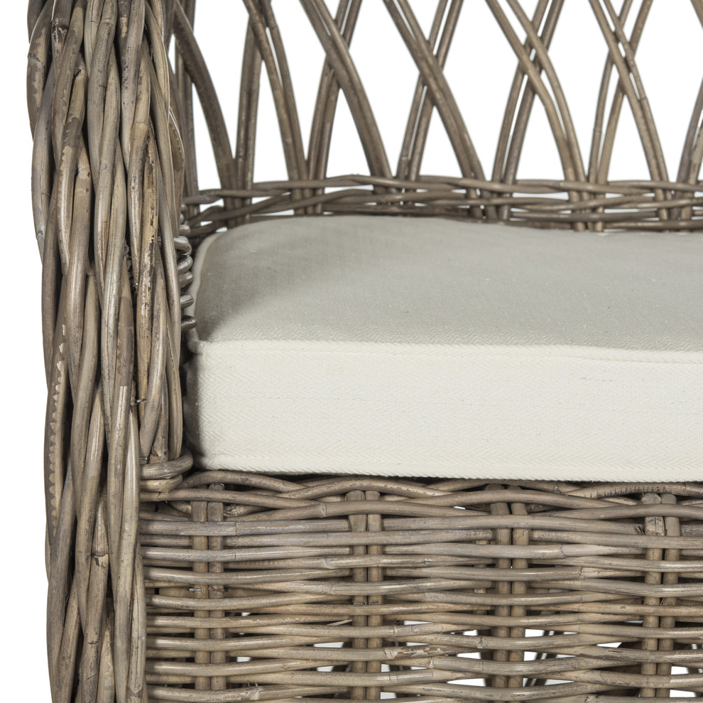 Safavieh Inez Wicker Club Chair | Armchairs | Modishstore - 7
