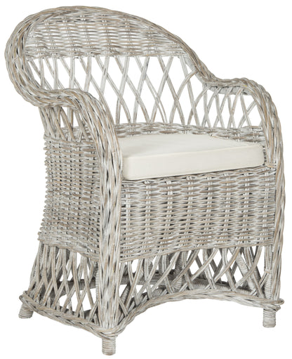 Safavieh Inez Wicker Club Chair | Armchairs | Modishstore - 3