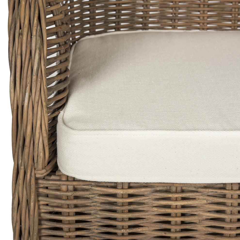 Safavieh Hemi Striped Wicker Club Chair | Armchairs | Modishstore - 3