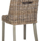 Safavieh Caprice Wicker Dining Chair With Leather Handle | Dining Chairs | Modishstore - 5