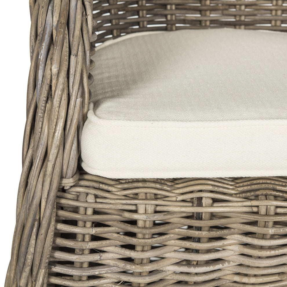 Safavieh Zane Wicker Club Chair | Armchairs | Modishstore - 6