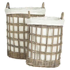 Safavieh Adisa Wicker Hamper - Two In One