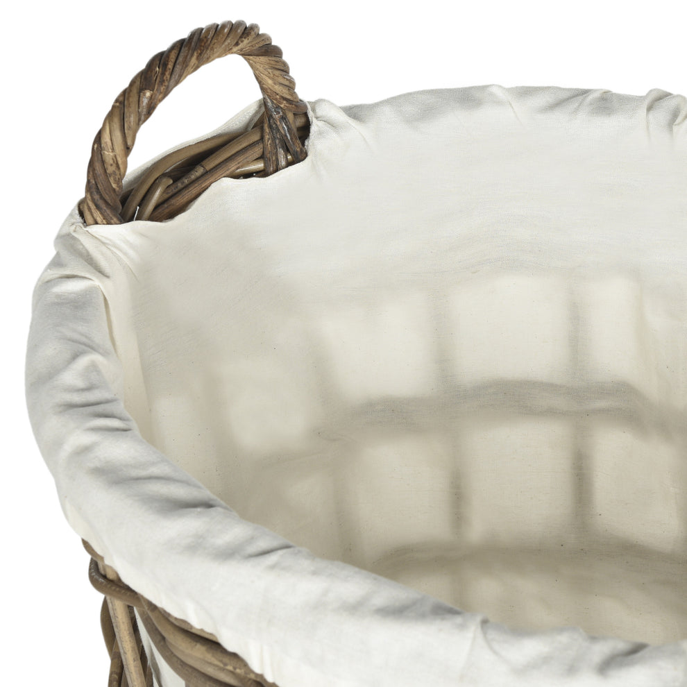 Safavieh Adisa Wicker Hamper - Two In One | Bins, Baskets & Buckets | Modishstore - 2