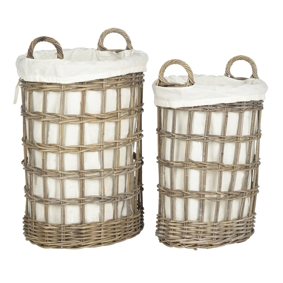 Safavieh Adisa Wicker Hamper - Two In One | Bins, Baskets & Buckets | Modishstore - 3