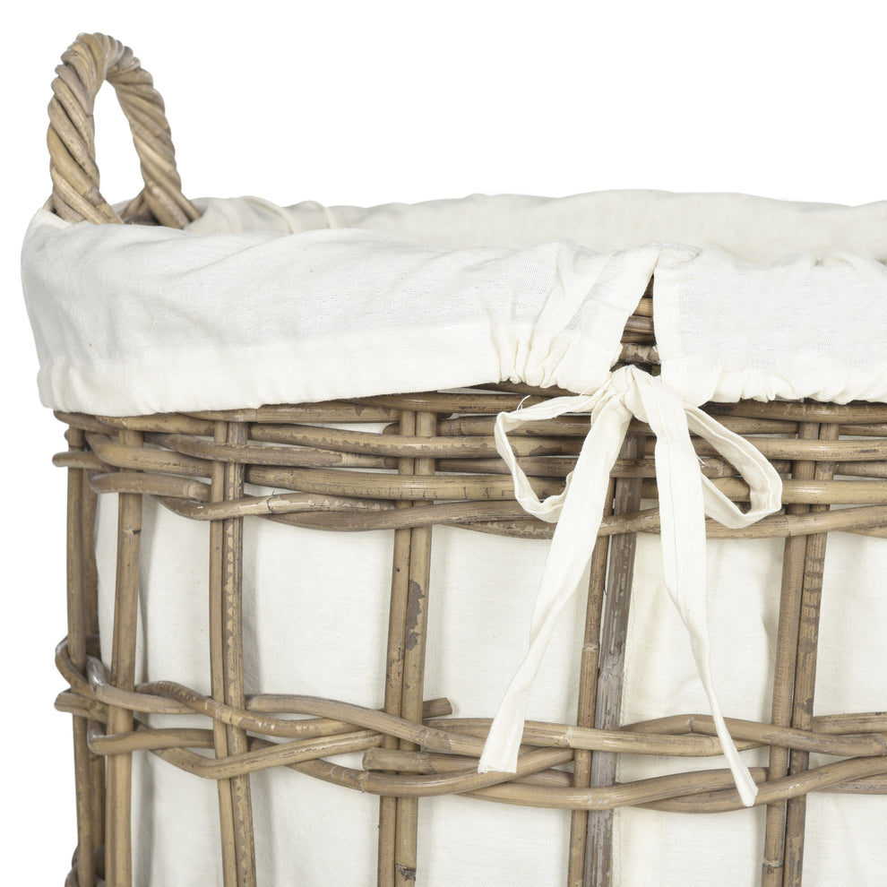 Safavieh Adisa Wicker Hamper - Two In One | Bins, Baskets & Buckets | Modishstore - 4