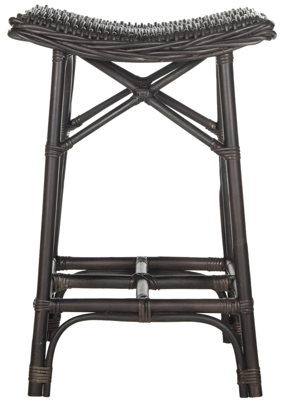 Safavieh Amara Wicker Barstool | Bar Stools | Modishstore - 2