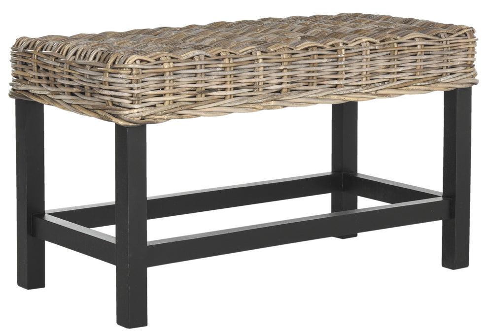 Safavieh Omari Wicker Bench | Benches | Modishstore - 4