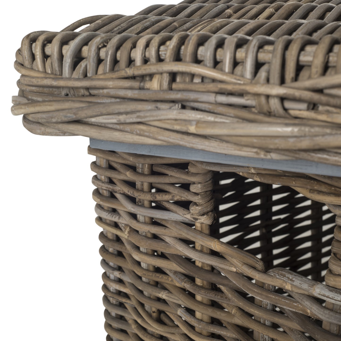 Safavieh Mikasi Wicker Trunk/Basket | Cabinets | Modishstore - 2
