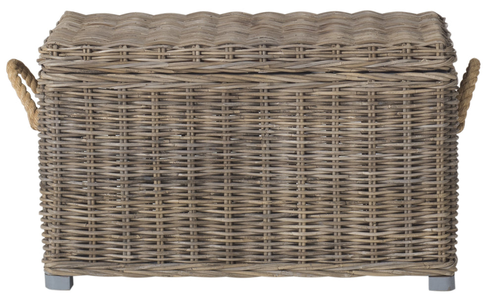 Safavieh Salim Wicker Trunk | Cabinets | Modishstore - 3