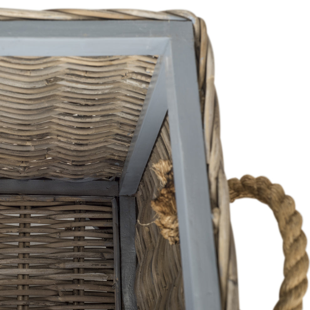 Safavieh Salim Wicker Trunk | Cabinets | Modishstore - 4