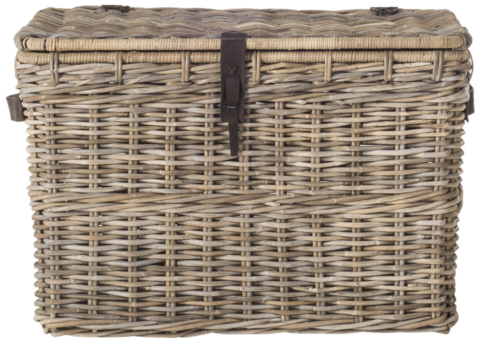 Safavieh Amancio Wicker Trunk | Cabinets | Modishstore - 3