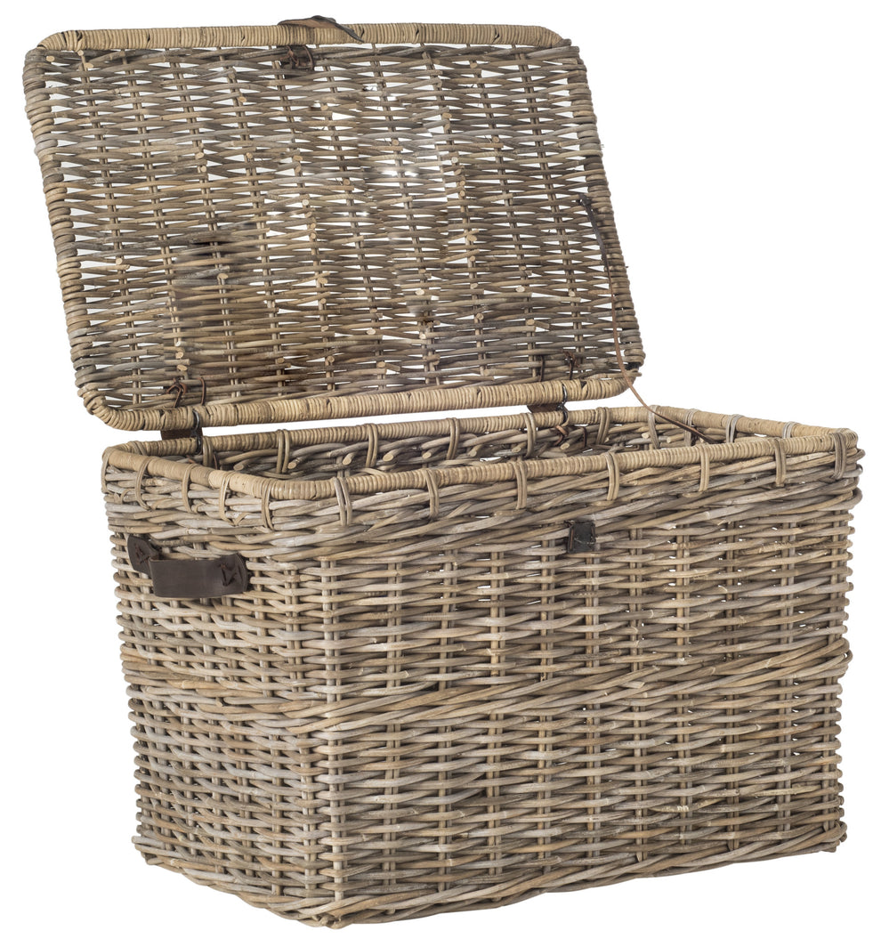 Safavieh Amancio Wicker Trunk | Cabinets | Modishstore - 5