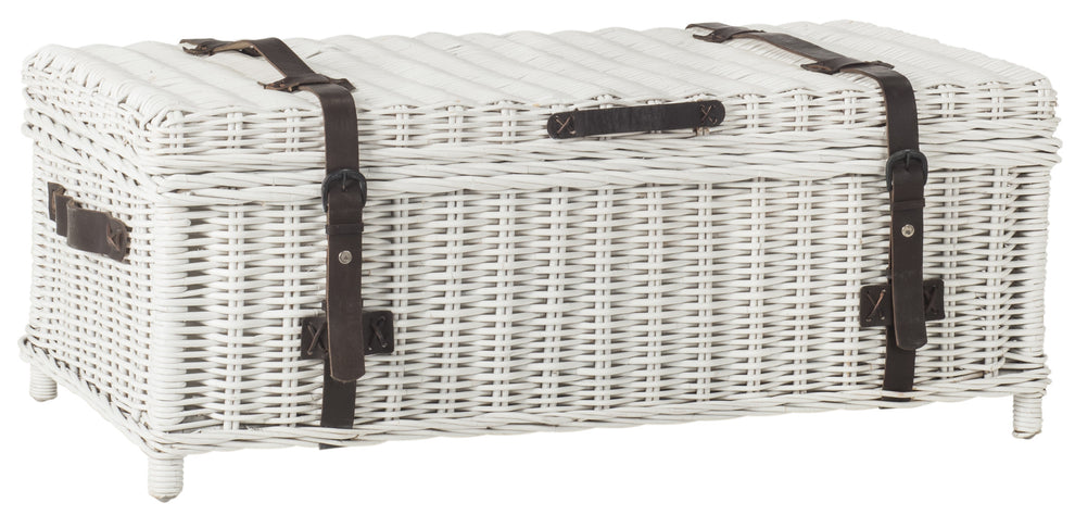 Safavieh Navarro Rattan Coffee Table Trunk | Coffee Tables | Modishstore - 2