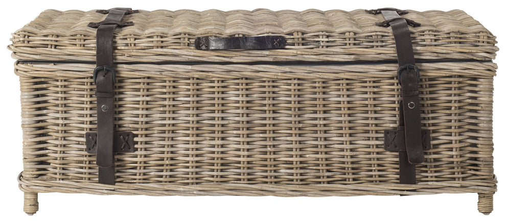 Safavieh Navarro Rattan Coffee Table Trunk | Coffee Tables | Modishstore - 9